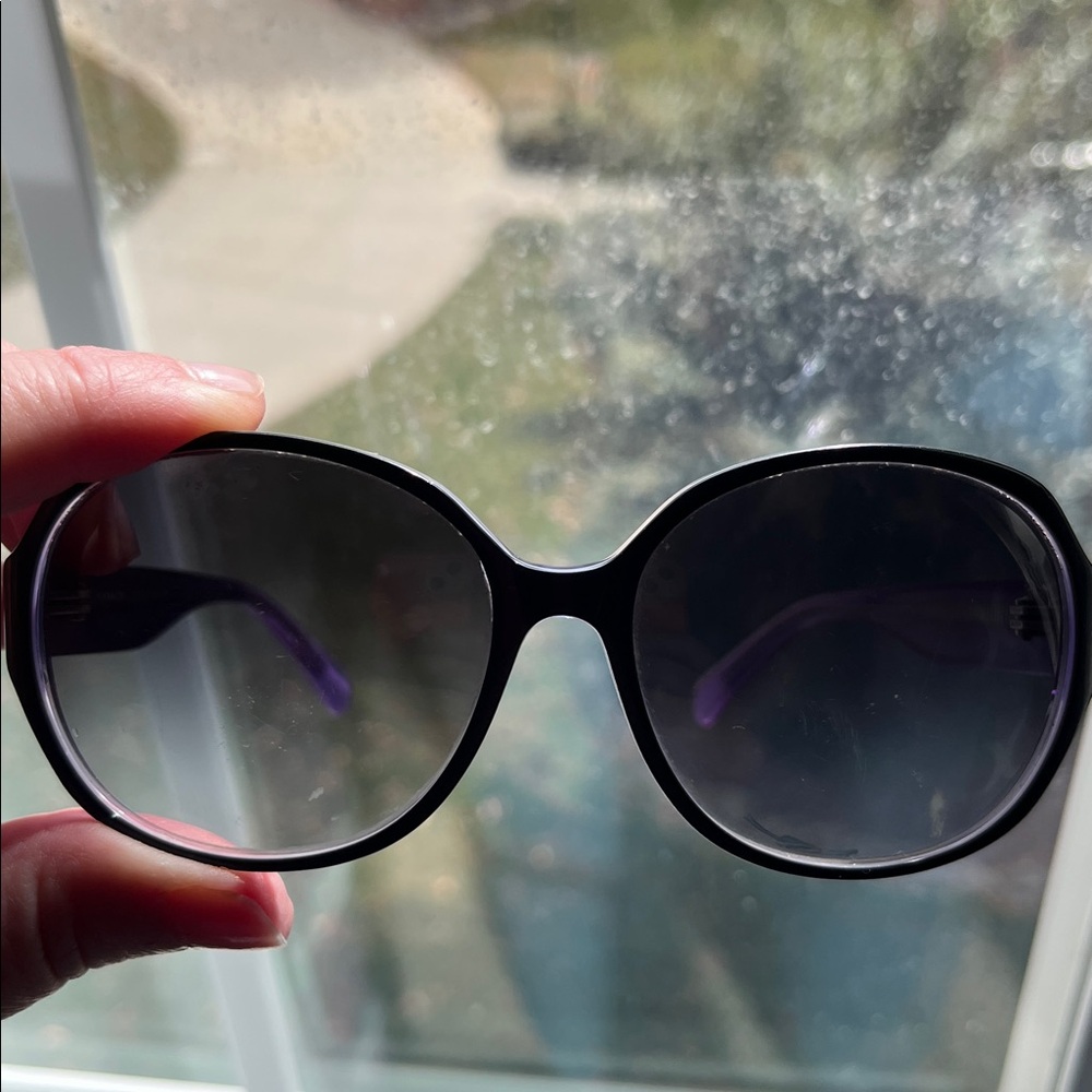 Coach Women's Sunglasses in Black and Purple - Picture 3 of 3